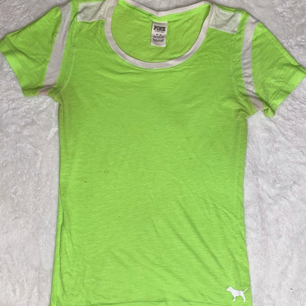Victoria Secret “PINK” lime green shirt